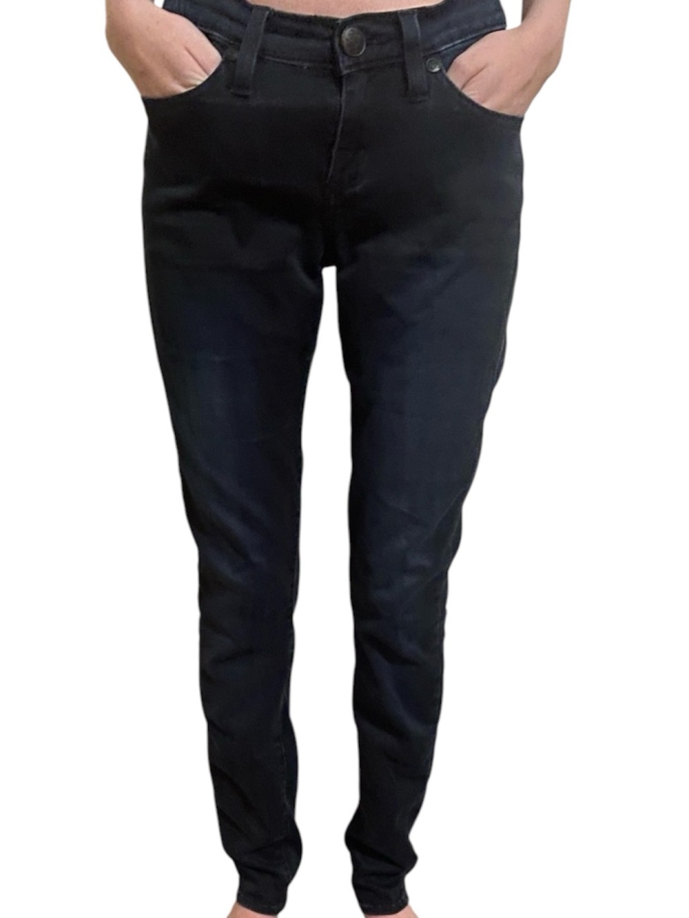 Rock & Republic Women's Skinny Jeans dark wash size 2 high waist stretch denim